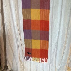 CASHMERE PLAID SCARF